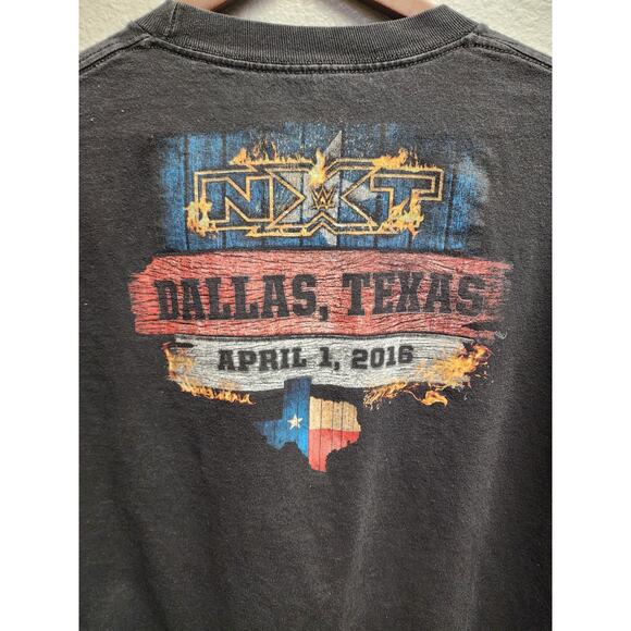 NXT Shirt Texas Graphic Tee Black Wrestling Authentic Lone Star Tee WWE XL - Picture 5 of 7